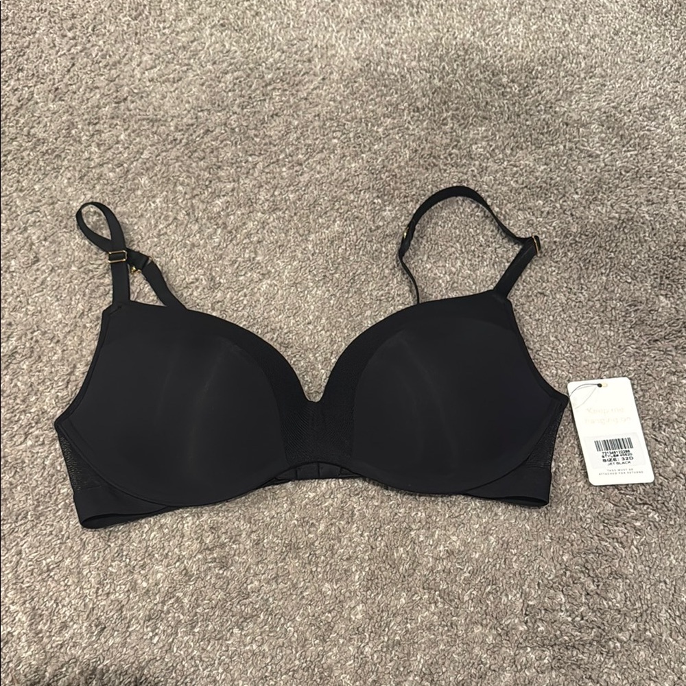 NWT LIVELY All-Day No-Wire Push-Up Bra Black 32D
